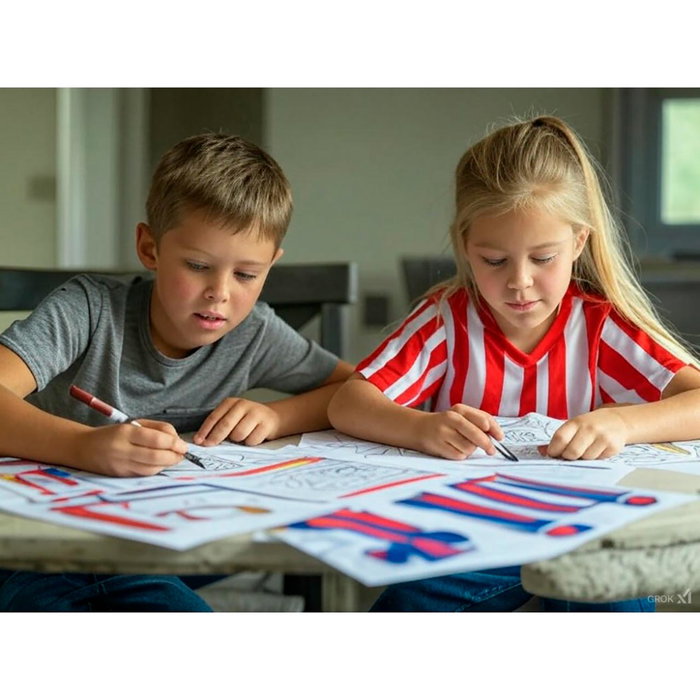 CEFA Dibujando Equipaciones Petit Picasso 00569 Set de Diseño de Equipaciones de Fútbol con Pinturas y Pegatinas