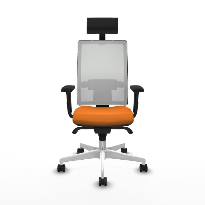 PIQUERAS Y CRESPO Silla de oficina Horna Naranja y Blanco PIQUERAS Y CRESPO Silla de oficina Horna Naranja y Blanco