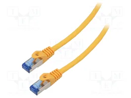 LANBERG Patch cord Cat 6a S/FTP de 15m, Naranja