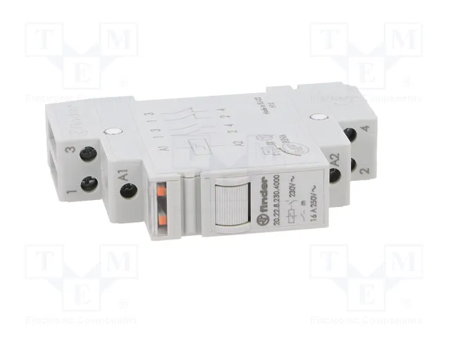 FINDER 20.22 Relé de instalación biestable 230V AC 16A