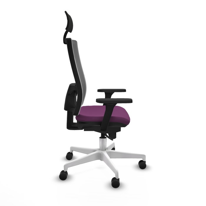 PIQUERAS Y CRESPO Silla de oficina Horna con mecanismo Sincro, Morado y Gris PIQUERAS Y CRESPO Silla de oficina Horna con mecanismo Sincro, Morado y Gris