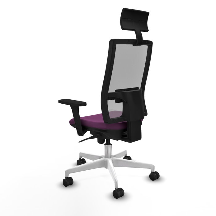 PIQUERAS Y CRESPO Silla de oficina Horna con mecanismo Sincro, Morado y Gris PIQUERAS Y CRESPO Silla de oficina Horna con mecanismo Sincro, Morado y Gris