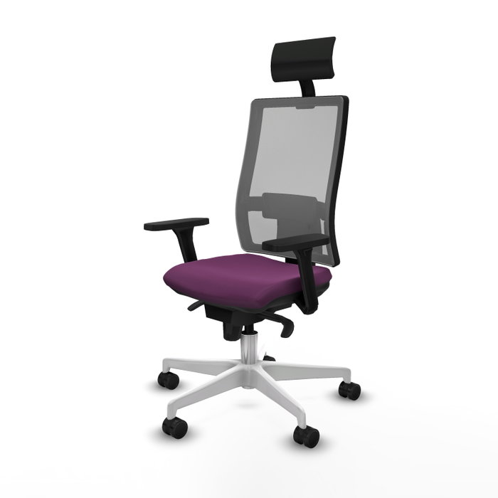 PIQUERAS Y CRESPO Silla de oficina Horna con mecanismo Sincro, Morado y Gris PIQUERAS Y CRESPO Silla de oficina Horna con mecanismo Sincro, Morado y Gris