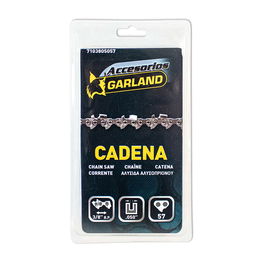 Garland Cadena de motosierra 16 pulg / 40 cm, 57 eslabones, 3/8 pulg b.p., 0,050 pulg / 1,3 mm