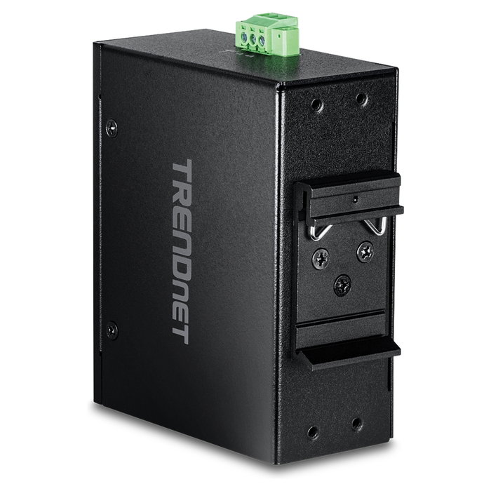 TRENDnet TI-PGLC80 Switch Industrial 8 Puertos Gigabit PoE+ No Administrado Montaje en Carril DIN - Negro