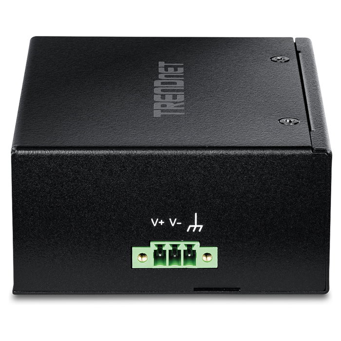 TRENDnet TI-PGLC80 Switch Industrial 8 Puertos Gigabit PoE+ No Administrado Montaje en Carril DIN - Negro