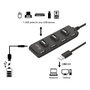 Equip Hub USB 2.0 de 7 Puertos Negro
