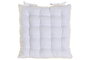 DKD Home Decor Cojín Silla Lino Blanco Roto 42x42x6 cm