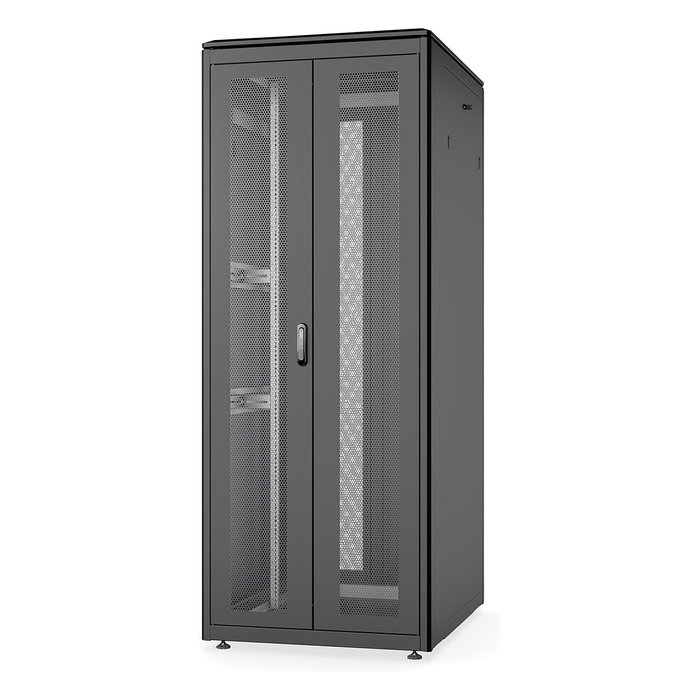 Digitus Armario de Red Unique DN-31128-B 42U, Rack 19" Negro 2053x800x1000mm, 800 kg, Puertas dobles perforadas, IP20