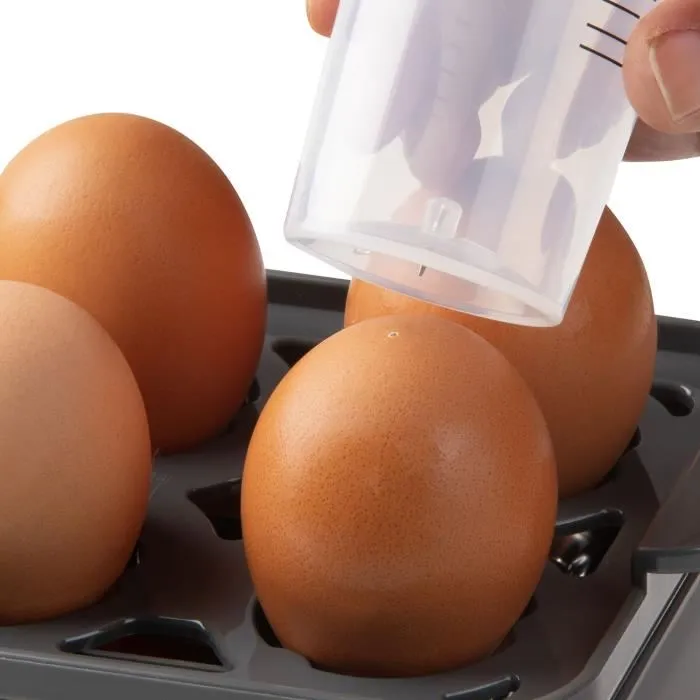 Domo DO9283EK Cocedor de Huevos, 400 W, 6 Huevos, Gris