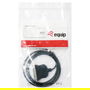 EQUIP Adaptador USB-A a Paralelo EPP.ECP.bidi St/St 1.50m Negro Cable USB a Centronics 36