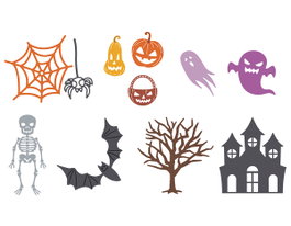 Misskuty Set 8 Troqueles finos ZAG Halloween