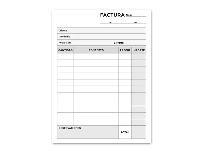 Liderpapel Talonario de facturas T201 octavo original y copia Liderpapel Talonario de facturas T201 octavo original y copia