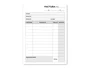 Liderpapel Talonario de facturas T201 octavo original y copia