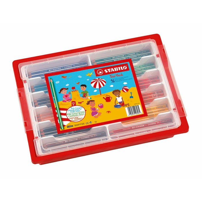STABILO Lápices de Colores Trio Schoolpack de 96 unidades