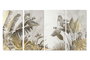 DKD Home Decor Set de 4 Cuadros Lienzo Tropical 280x140x4 cm