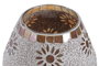 DKD Home Decor Lampara Sobremesa Indio Blanco Cobre 13x17x13 cm 4 Unidades
