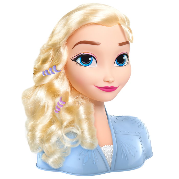 Just Play Busto Elsa Básico Disney Frozen 2 - Cabeza para Peinados con Accesorios, Rubio, +3 años Just Play Busto Elsa Básico Disney Frozen 2 - Cabeza para Peinados con Accesorios, Rubio, +3 años