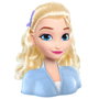 Just Play Busto Elsa Básico Disney Frozen 2 - Cabeza para Peinados con Accesorios, Rubio, +3 años