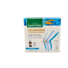 Santiveri Artrosin Colágeno Líquido 16Viales con Fortigel, Ácido Hialurónico y Vitamina C para Huesos y Articulaciones