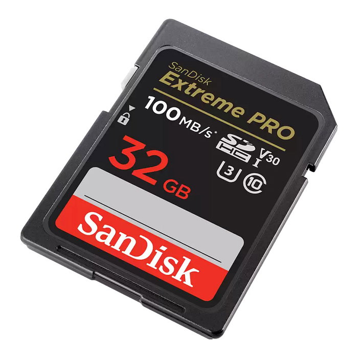SanDisk Tarjeta de memoria SanDisk Extreme PRO 32GB SDHC UHS-I Clase 10 U3 V30 200MB/s Lectura Resistente