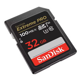 SanDisk Tarjeta de memoria SanDisk Extreme PRO 32GB SDHC UHS-I Clase 10 U3 V30 200MB/s Lectura Resistente