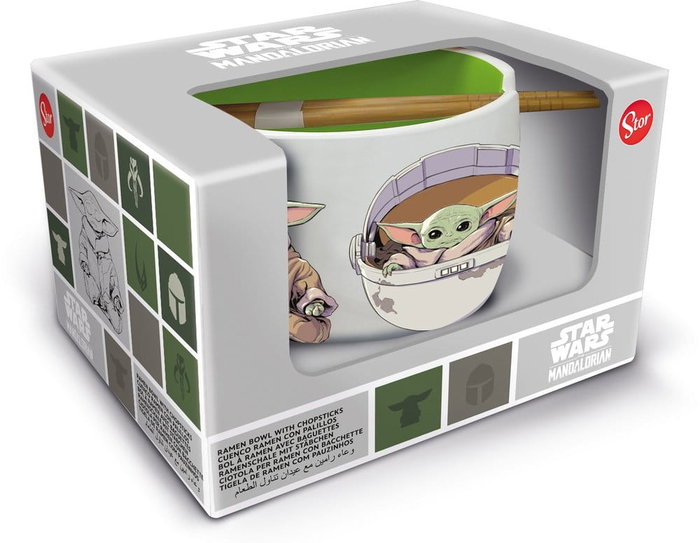 Star Wars: The Mandalorian Bol para Ramen con Palillos Grogu