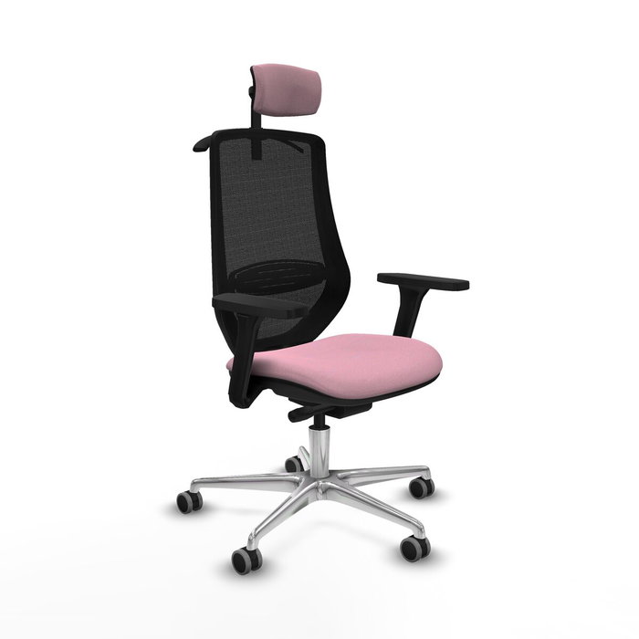 PIQUERAS Y CRESPO Silla de oficina Mardos con mecanismo Sincro/Traslack, Rosa y Negro PIQUERAS Y CRESPO Silla de oficina Mardos con mecanismo Sincro/Traslack, Rosa y Negro
