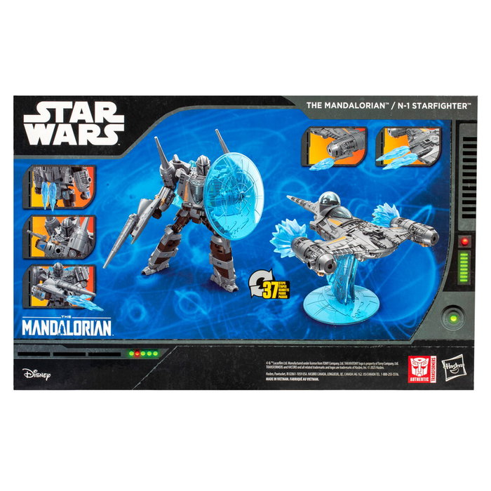 Hasbro Star Wars x Transformers Figura The Mandalorian / N-1 Starfighter 19 cm Hasbro Star Wars x Transformers Figura The Mandalorian / N-1 Starfighter 19 cm