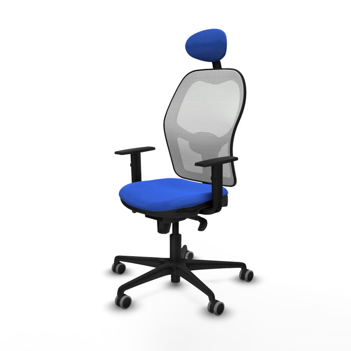 PIQUERAS Y CRESPO Silla de oficina Jorquera Azul y Blanco