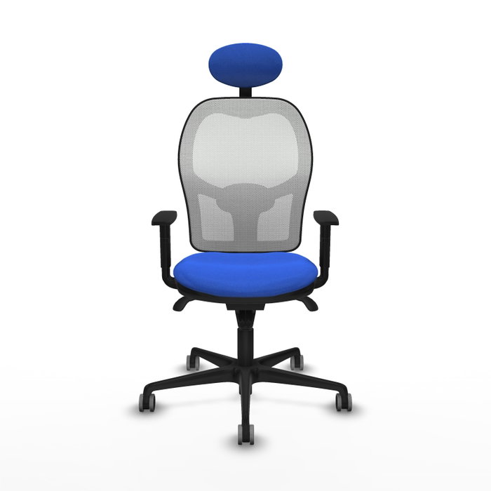 PIQUERAS Y CRESPO Silla de oficina Jorquera Azul y Blanco