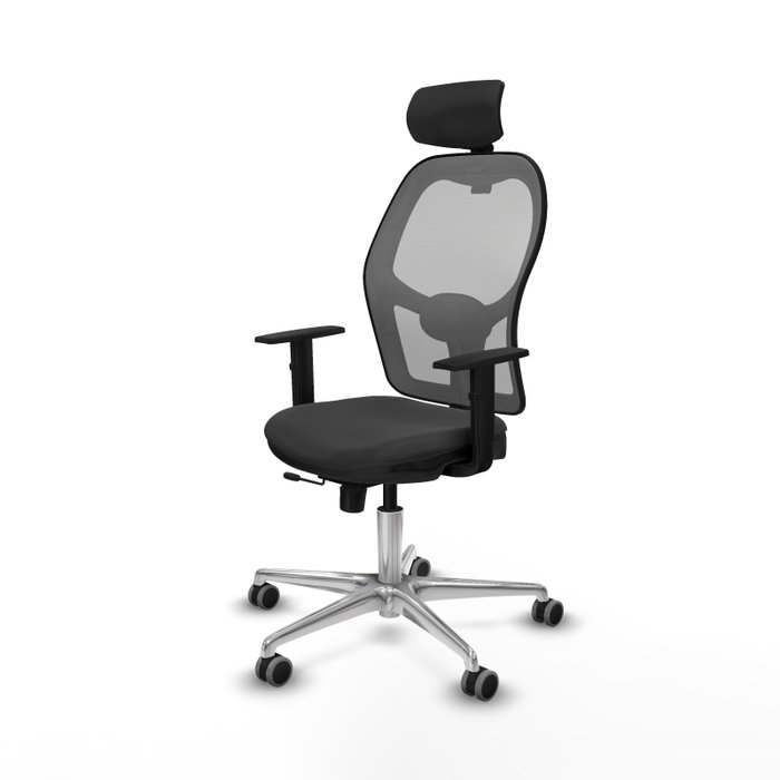 PIQUERAS Y CRESPO Silla de oficina Jorquera Gris con mecanismo Sincro/Traslack