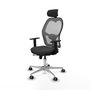 PIQUERAS Y CRESPO Silla de oficina Jorquera Gris con mecanismo Sincro/Traslack