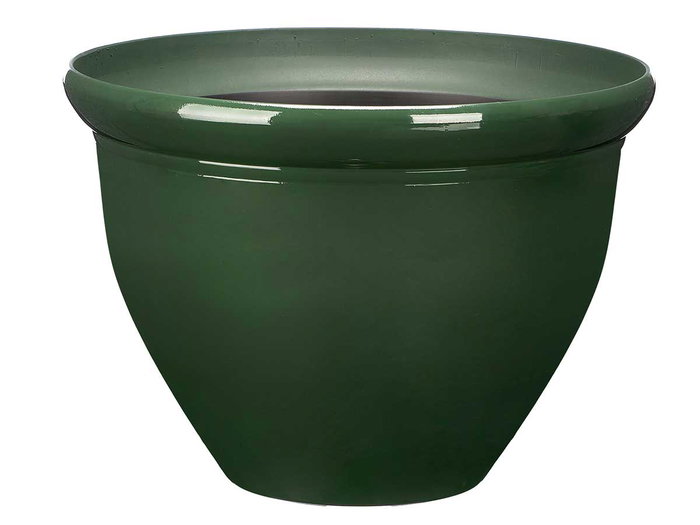 Ibergarden Maceta Redonda 30 cm Plástico PP Surtido Colores Azul Rojo Verde (Set de 12)