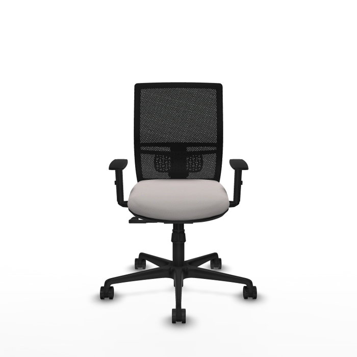PIQUERAS Y CRESPO Silla de oficina Yunquera con mecanismo Sincro, Blanco/Negro PIQUERAS Y CRESPO Silla de oficina Yunquera con mecanismo Sincro, Blanco/Negro