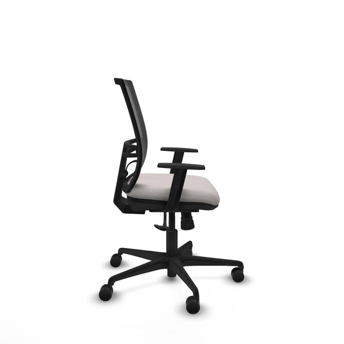 PIQUERAS Y CRESPO Silla de oficina Yunquera con mecanismo Sincro, Blanco/Negro PIQUERAS Y CRESPO Silla de oficina Yunquera con mecanismo Sincro, Blanco/Negro