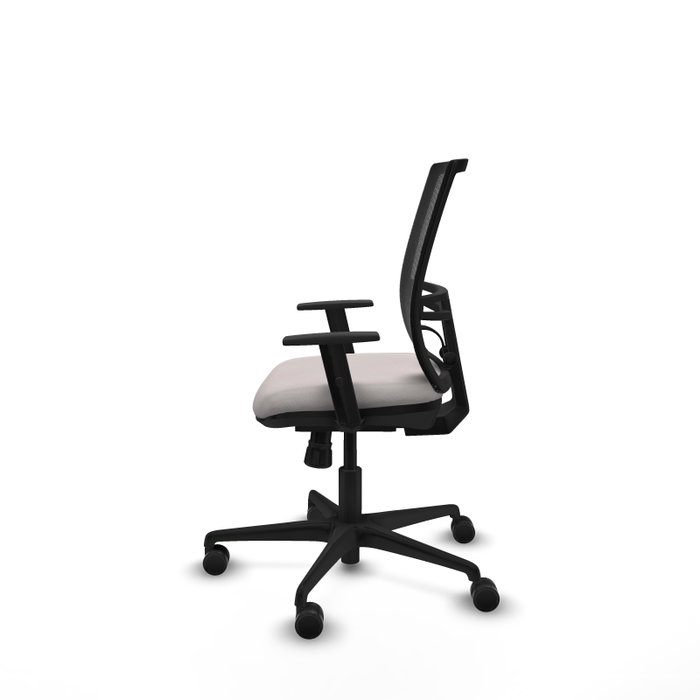 PIQUERAS Y CRESPO Silla de oficina Yunquera con mecanismo Sincro, Blanco/Negro PIQUERAS Y CRESPO Silla de oficina Yunquera con mecanismo Sincro, Blanco/Negro