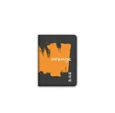 Ziron ZX005 Funda para Tablet 20.3 cm (8") Folio Negro Naranja, con 6 Posiciones - Interior de Fibra Ultrasuave y Exterior de Polipiel - Compatible con Cualquier Marca