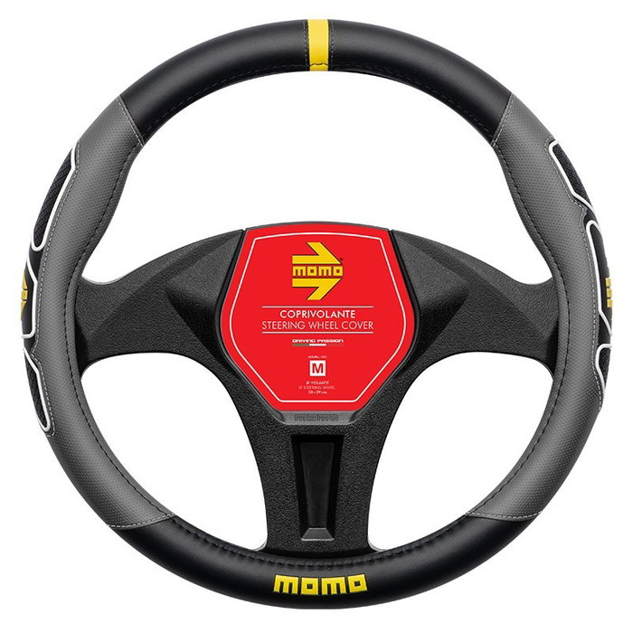 Momo Funda de Volante Fun Black-Grey M 38-39cm Momo Funda de Volante Fun Black-Grey M 38-39cm
