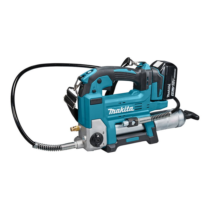Makita DGP180RT Pistola de engrase inalámbrica de 18V con batería de 5,0Ah y cilindro Makita DGP180RT Pistola de engrase inalámbrica de 18V con batería de 5,0Ah y cilindro