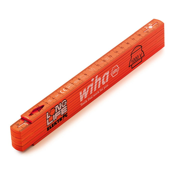 Wiha Electrician Folding Rule Longlife 2 m métrico