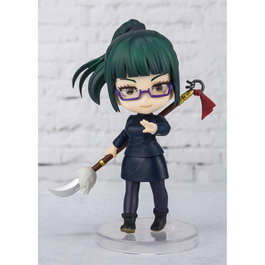Tamashii Nations - Figura S.H.Figuarts Mini de Maki Zen'in de Jujutsu Kaisen - Articulada de 9 cm con Brazos Opcionales y Base