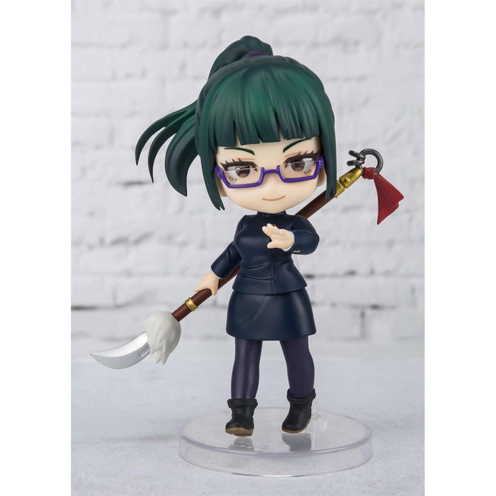 Tamashii Nations - Figura S.H.Figuarts Mini de Maki Zen'in de Jujutsu Kaisen - Articulada de 9 cm con Brazos Opcionales y Base Tamashii Nations - Figura S.H.Figuarts Mini de Maki Zen'in de Jujutsu Kaisen - Articulada de 9 cm con Brazos Opcionales y Base