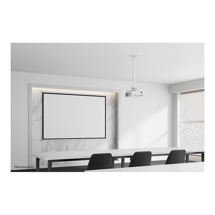 Neomounts Soporte de techo para proyector 35 kg, articulado, blanco, ajustable 74.5-114.5 cm Neomounts Soporte de techo para proyector 35 kg, articulado, blanco, ajustable 74.5-114.5 cm