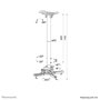 Soporte de Mesa para Pantalla Neomounts CL25-550WH1