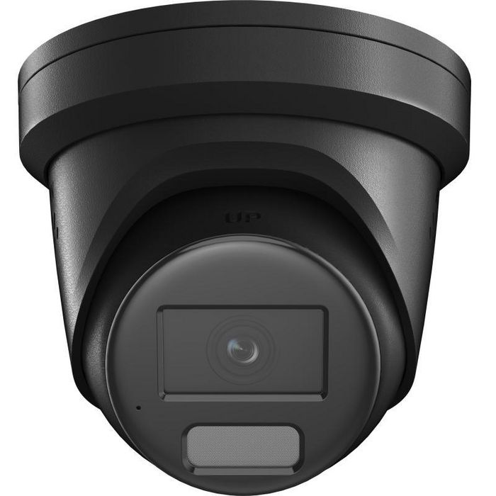 Hikvision Cámara IP Turret 4M Smart Hybrid Light ColorVu 2.8mm WDR IP67 Negra Audio Alarma Luz 30m