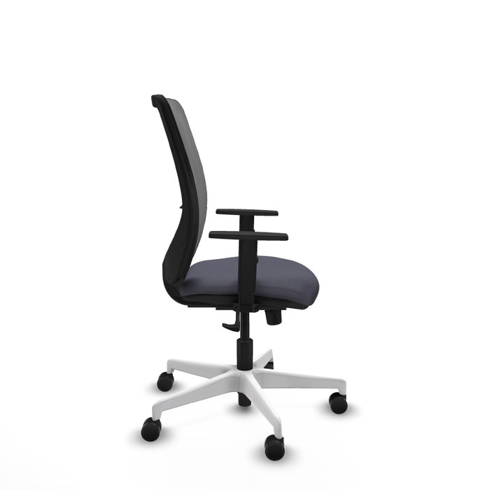 PIQUERAS Y CRESPO Silla de oficina Zulema con mecanismo Sincro, Gris