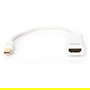 Digitus Adaptador Mini DisplayPort a HDMI 0,15 m Blanco