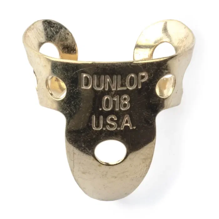 Dunlop Púas de dedo de latón .018 pulgadas (pack de 20) Dunlop Púas de dedo de latón .018 pulgadas (pack de 20)