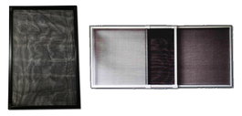 SIFER MOSQUITERA VENTANA FIBRA AJUSTABLE 75-142X50CM NEGRA